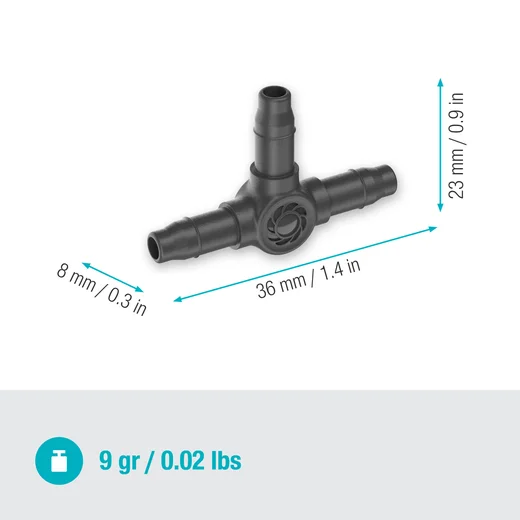 Gardena 4.6mm T Joints - Pack of 10 Gardena 4.6mm T Joints - Pack of 10
