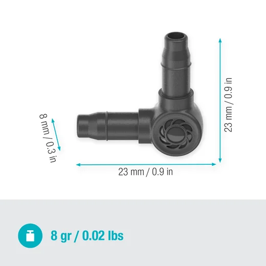 Gardena 4.6mm L-Joints - Pack of 10 Gardena 4.6mm L-Joints - Pack of 10