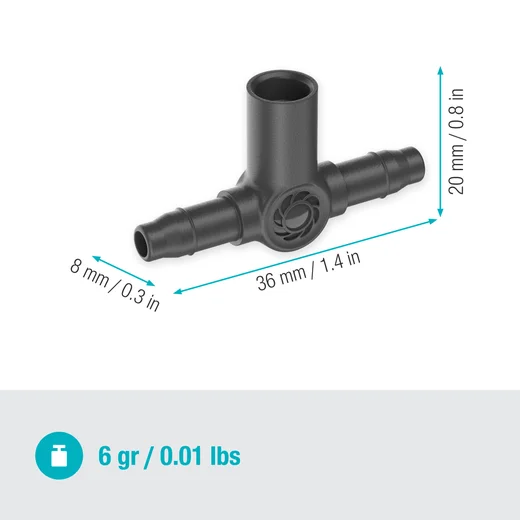 Gardena 4.6mm T-Joints for Spay Nozels and Drip Heads Gardena 4.6mm T-Joints for Spay Nozels and Drip Heads
