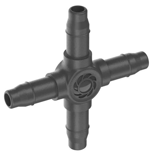 Gardena 4.6mm 4 way Coupling - Pack of 10 Gardena 4.6mm 4 way Coupling - Pack of 10