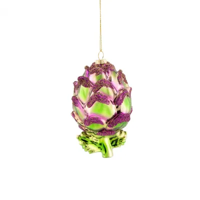Artichoke Shaped Glass Bauble DEC-DROPXM140