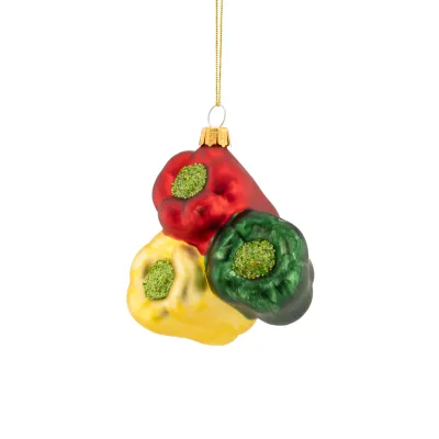 Bell Pepper Shaped Glass Bauble DEC-LINXM392