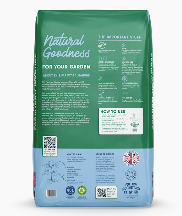 Peat Free Farmyard Manure 40L Peat Free Farmyard Manure 40L