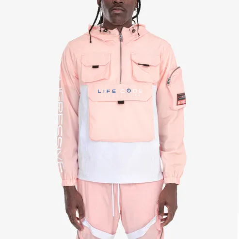 PINK PULLOVER WINDBREAKER