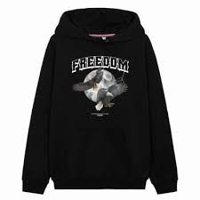 Black Pike Freedom Navy Fleece Hoodie