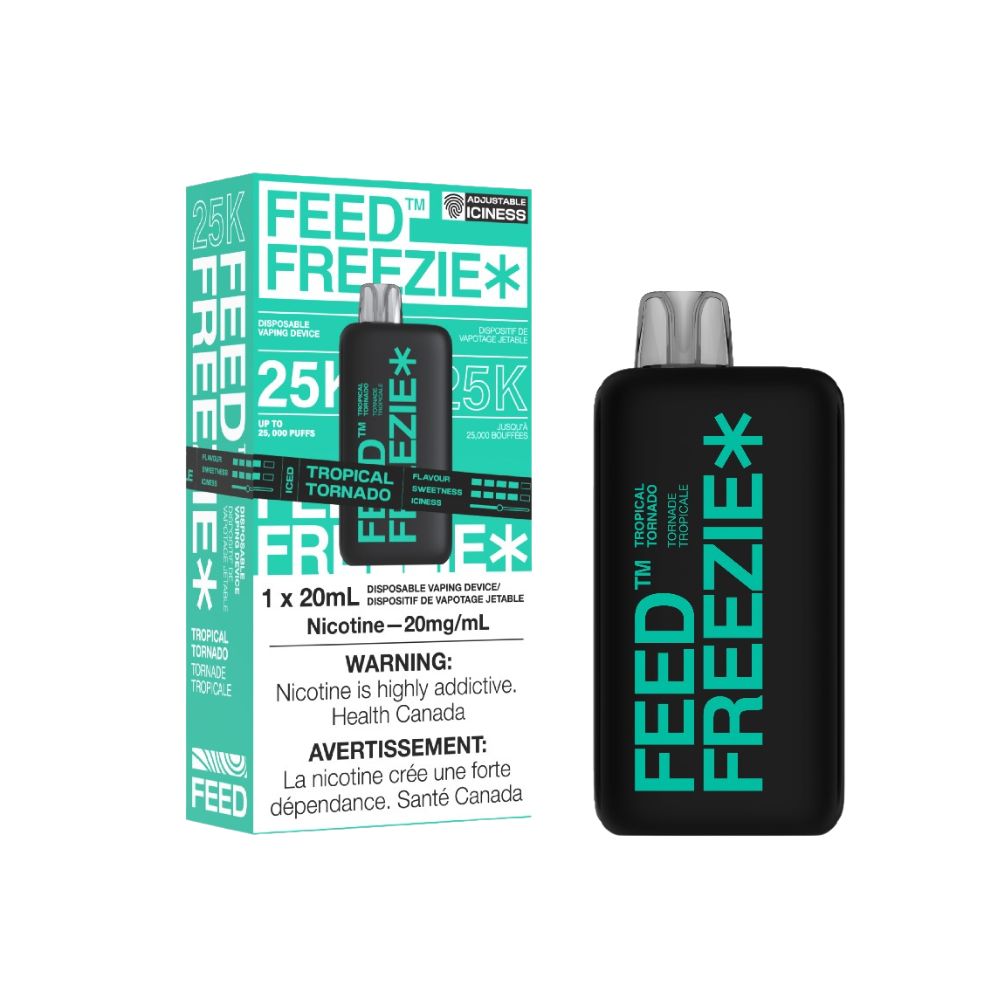 FEED Freezie 25k Puffs Disposable Vape 20MG, Flavor: Tropical Tornado