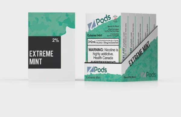 Z Pods 2% Special Nic Blend Pods, Flavor: Extreme Mint