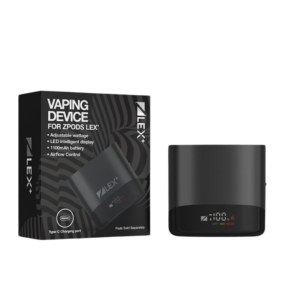 Z Pods LEX Vaping Device, Colour: Black