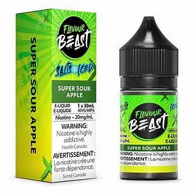 Flavour  Beast E-Liquid 20mg 30ml, Flavor: Super Sour Apple