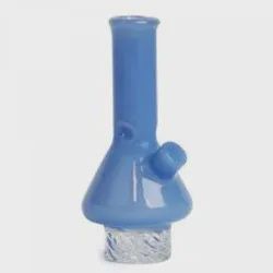 Red Eye Glass Beaker Carb Cap - Blue