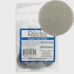 Randy's Stainless Steel Screens 20Pk .812