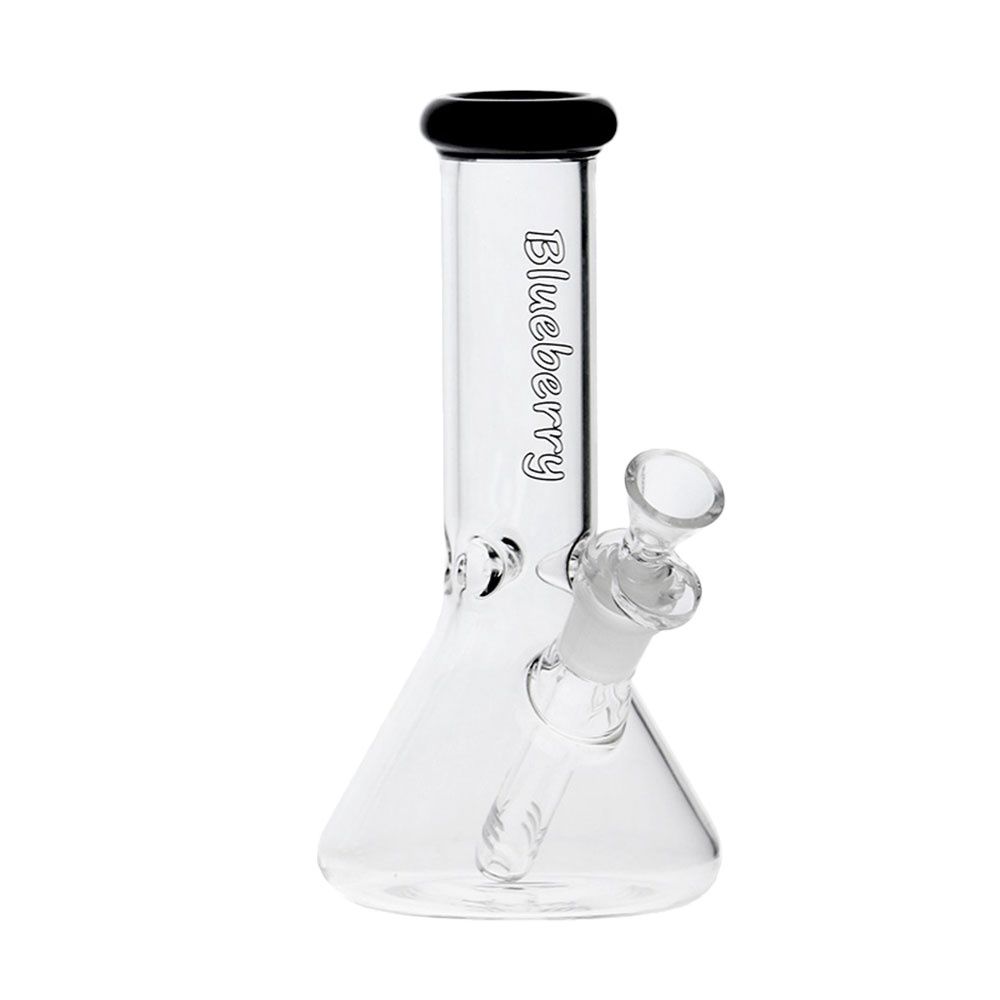 Blueberry Glass 8” Bong Beaker Bong