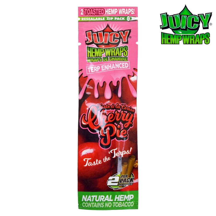 Juicy Jay Terp-Infused 2x Hemp Wrap Cherry Pie