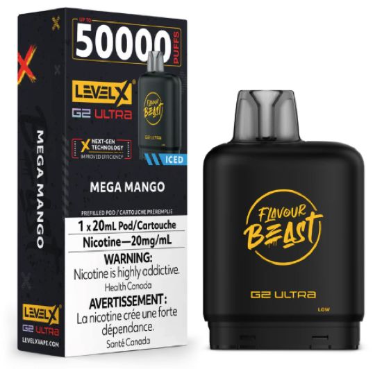 Level X G2 Ultra 50K, Flavor: Mega Mango