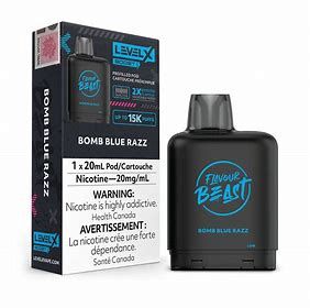25k Level X, Flavor: Bomb Blue Razz