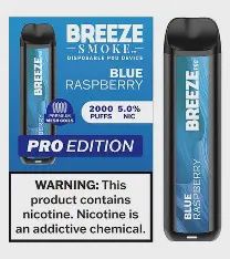 Breeze Smoke 0 Nic, Flavour: Blue Raspberry