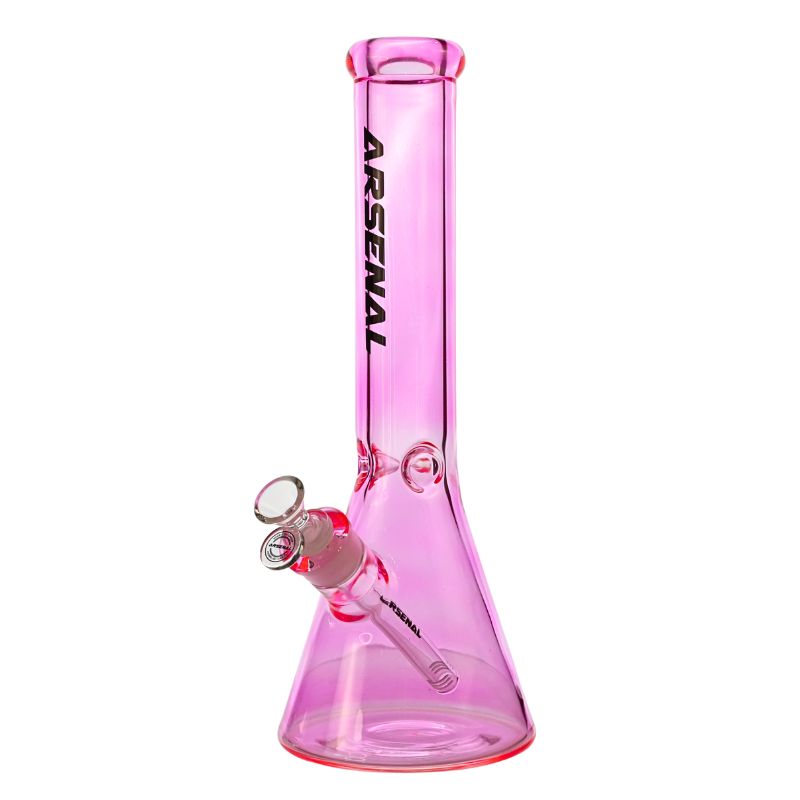 14" 7mm Arsenal Classic Colored Beaker, Colour: Pink