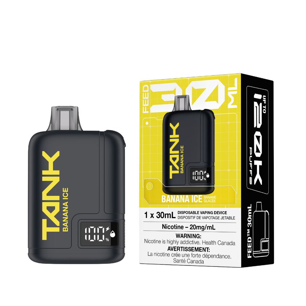 FEED Tank 120K Disposable Vape, Flavor: Banana Ice