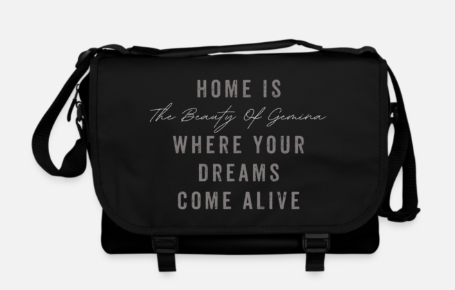 SHOULDER BAG WITH PRINT &quot;DREAMS&quot;