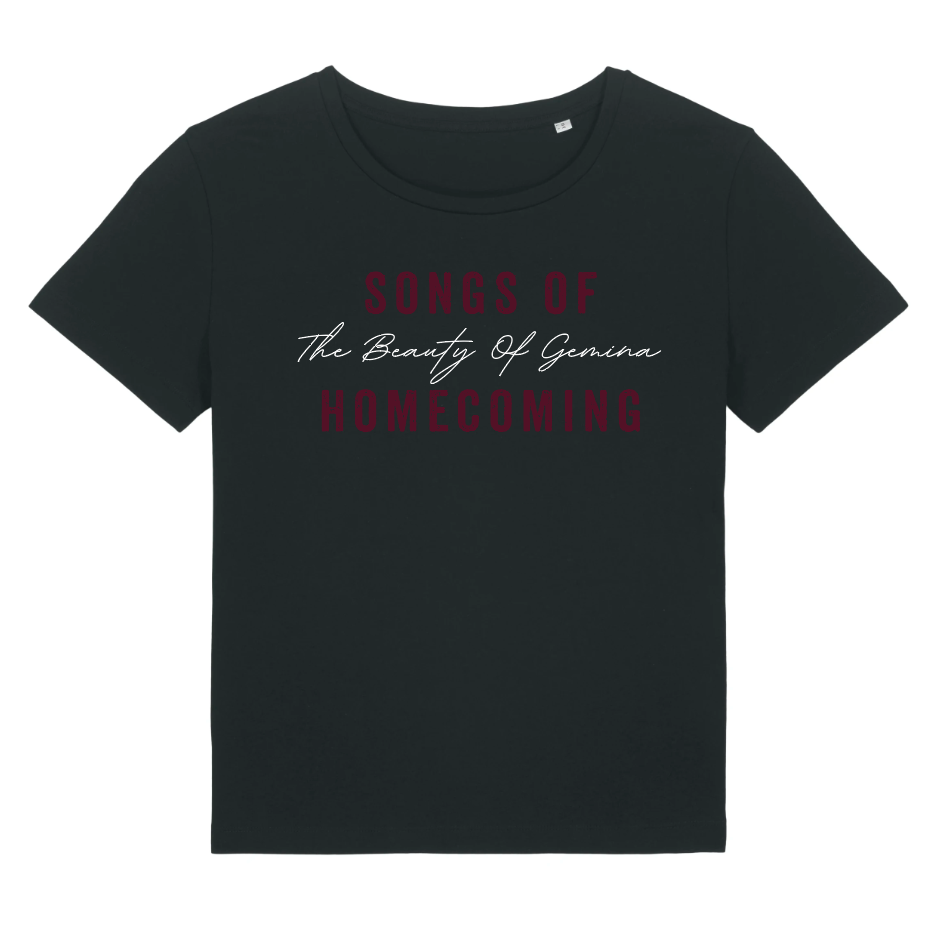 T-SHIRT GIRLY WITH PRINT &quot;HOMECOMING&quot;