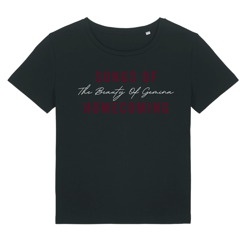 T-SHIRT GIRLY WITH PRINT &quot;HOMECOMING&quot;