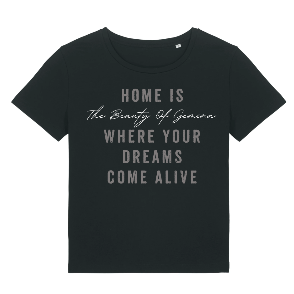 T-SHIRT GIRLY WITH PRINT &quot;DREAMS&quot;