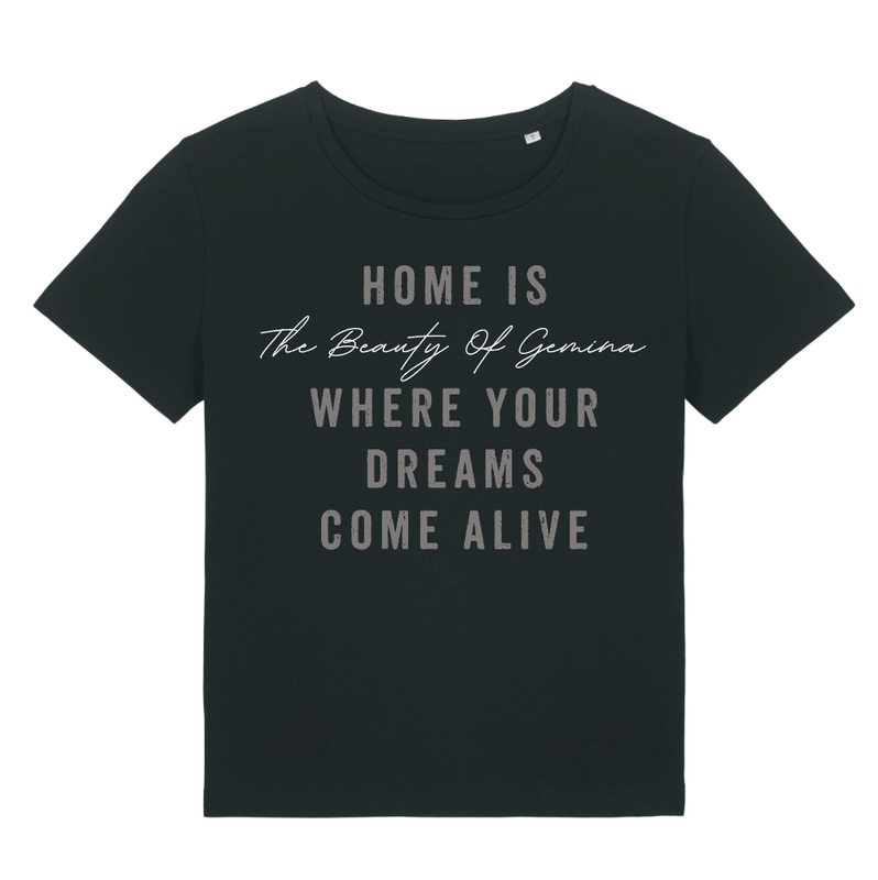 T-SHIRT GIRLY WITH PRINT &quot;DREAMS&quot;