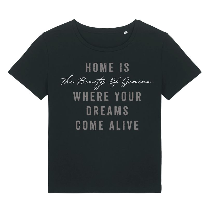 T-SHIRT GIRLY WITH PRINT "DREAMS"