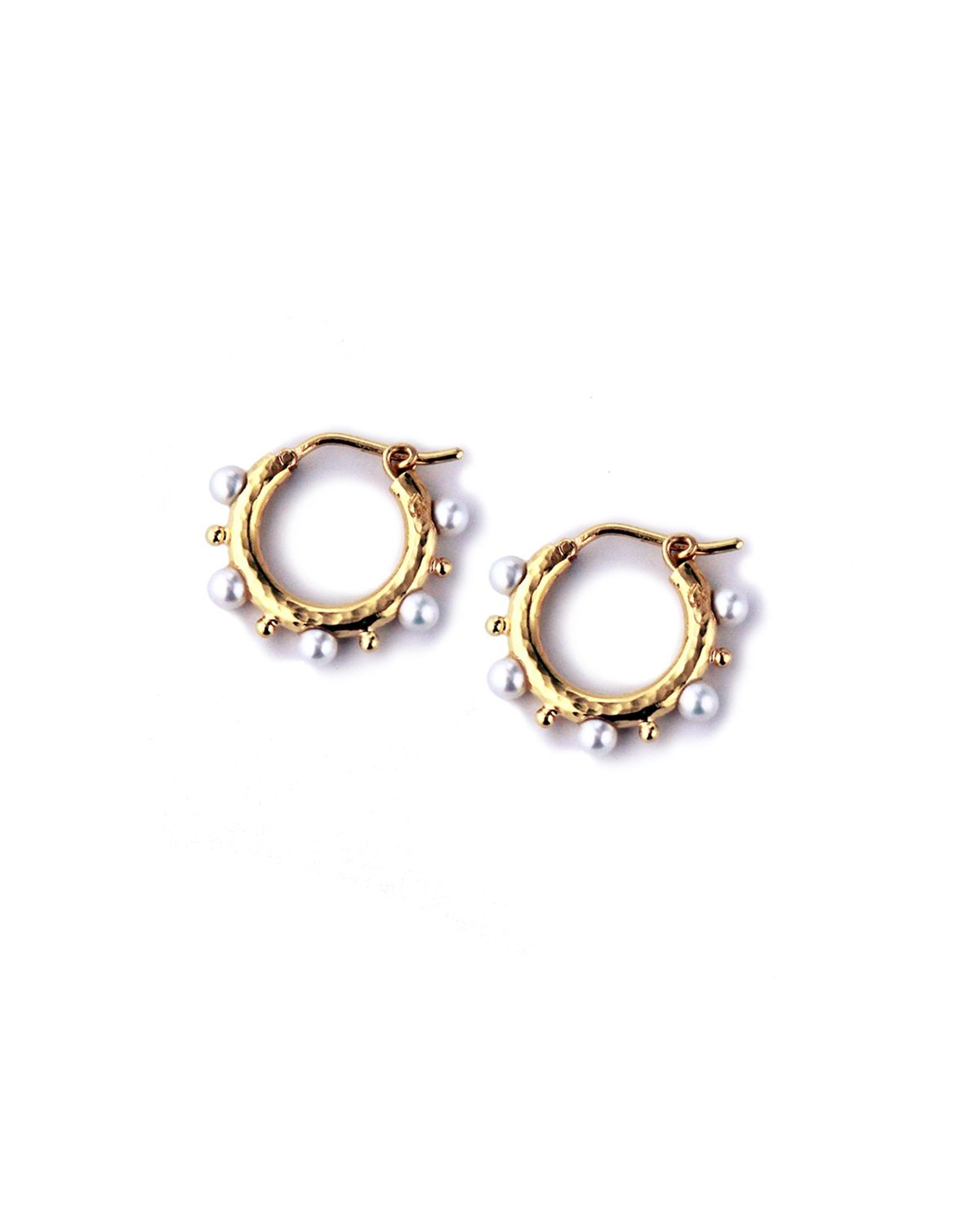 Big Baby Pearl Hoops