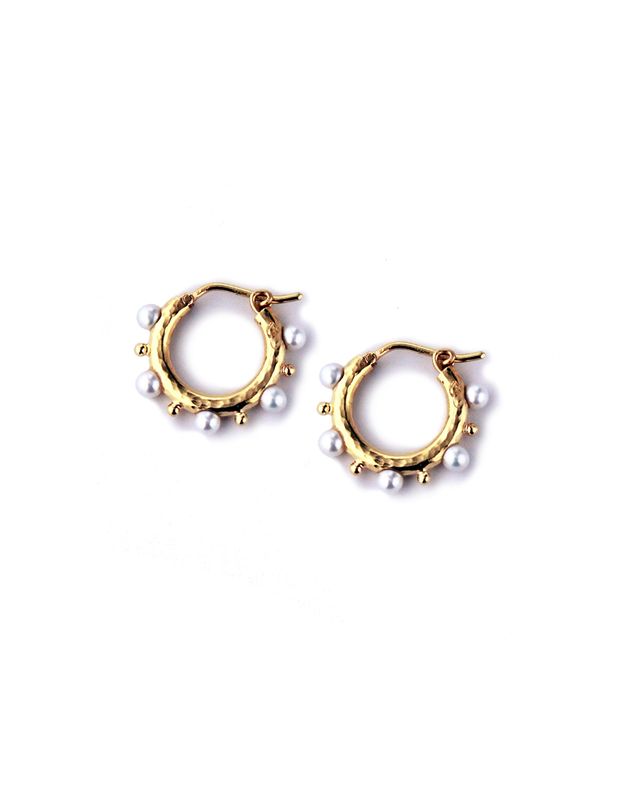 Big Baby Pearl Hoops