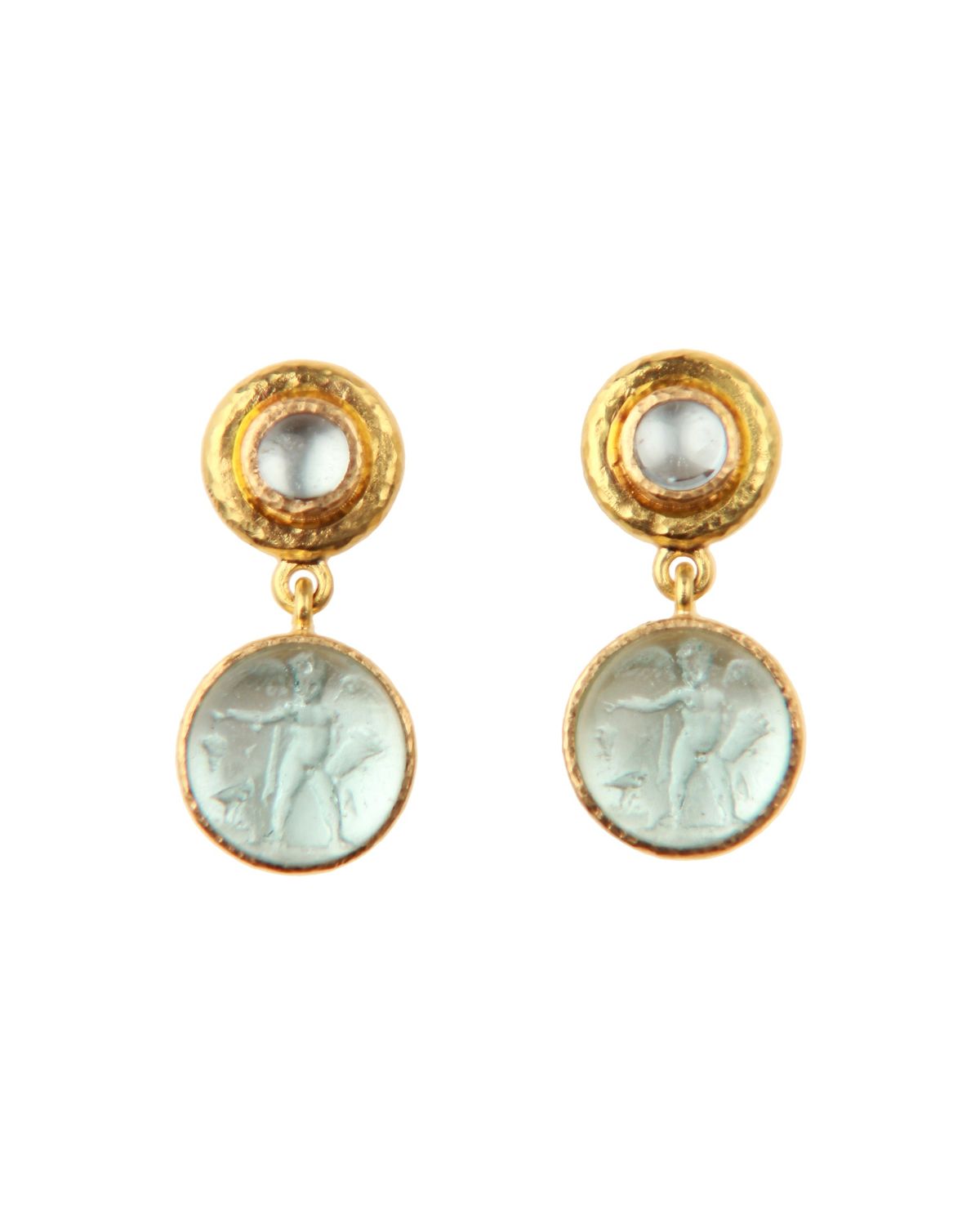 Cabochon Stone wVGI Earrings