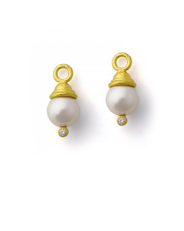 Pearl Pendant w Acorn Cap