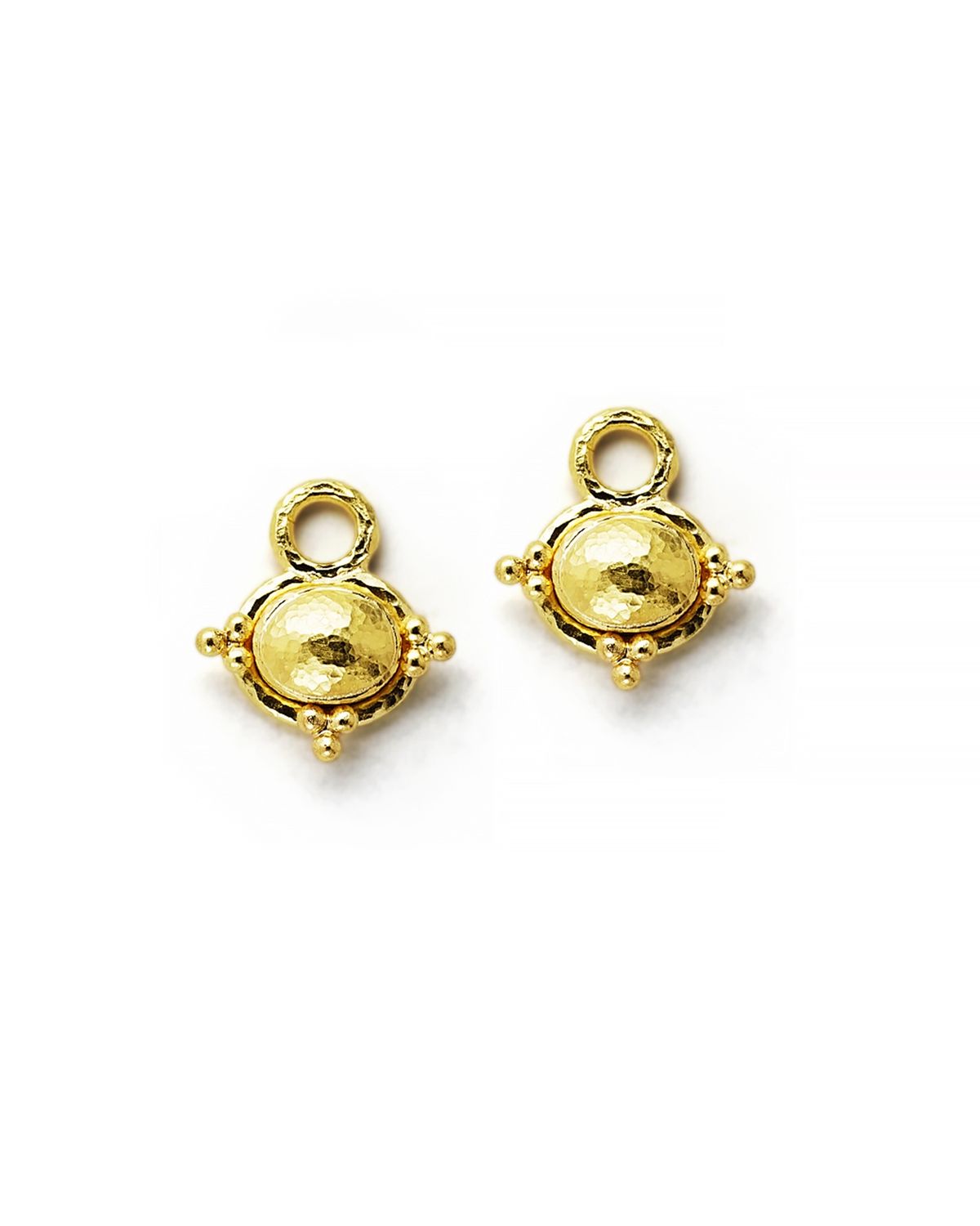 Horizontal Gold Domed Oval