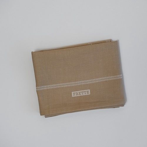 Frette Taupe Napkin, Size: Each