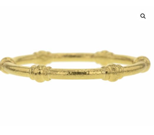 Heavy Wire Bangle with Six Barrels