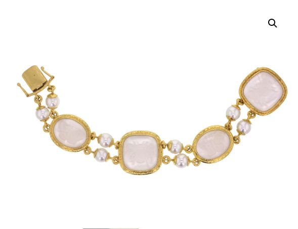 Rock Crystal Intaglio Bracelet