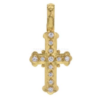 Small Byzantine Cross w/ DIamonds