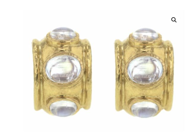 Moonstone Cabochon Earrings