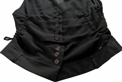 Gilet Sans Manches Noir Marithé Et François Girbaud - Taille 38 - Occasion Très Bon État