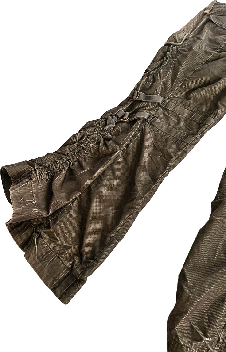 Pantalon Large En Velours Marron Marithé Et François Girbaud - Taille 44 - Occasion Très Bon état
