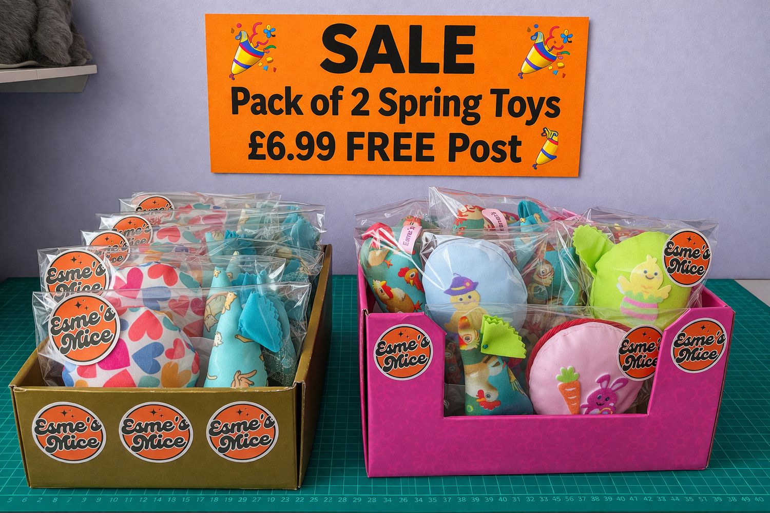 SALE Pack of 2 Toys - Balloon 🎈 Kicker and New Spring mouse on Special at £6.99 FREE POST