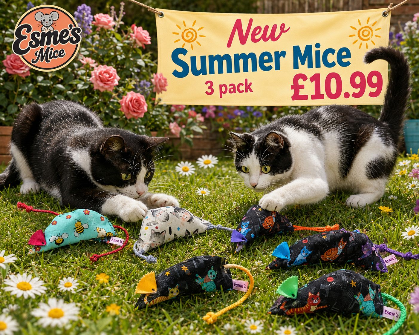 NEW Summer 🏝️🌞🏖️ Mice 3 pack 🐭🐭🐭 £10.99 Free Post 