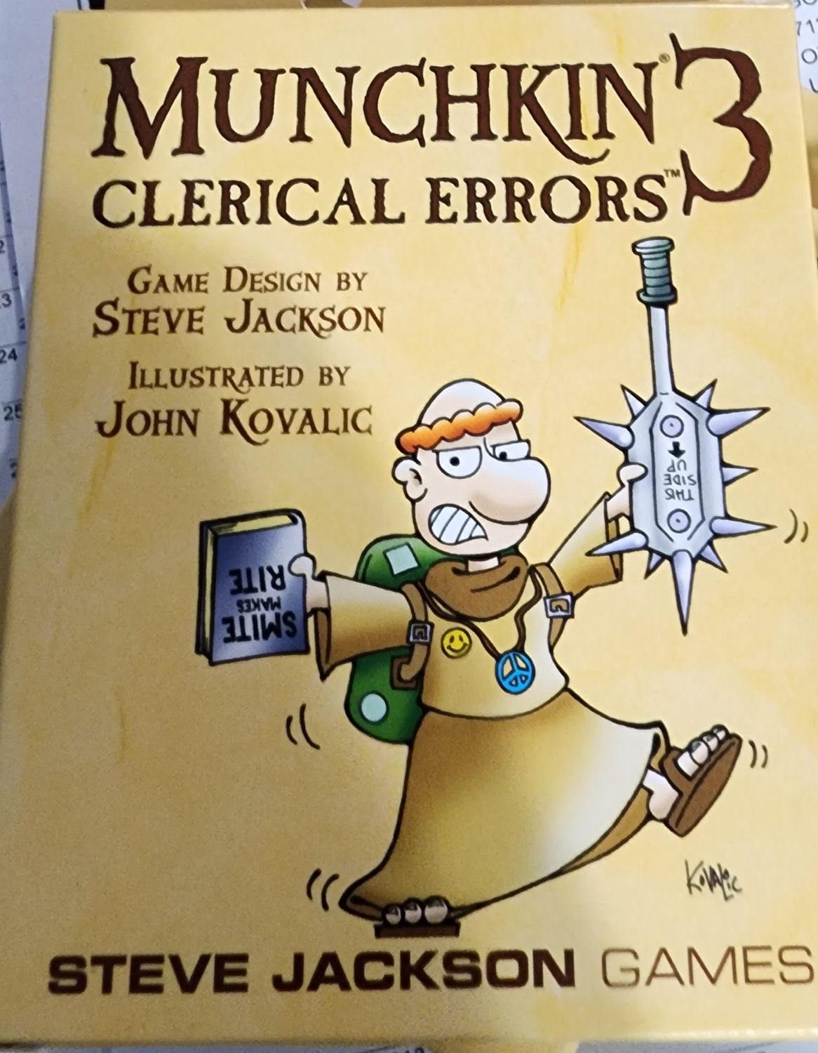 MUNCHKIN 3 CLERICAL ERRORS