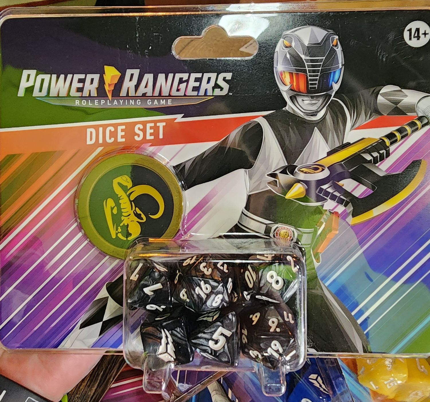 Power Rangers Roleplayng Game Dice Black