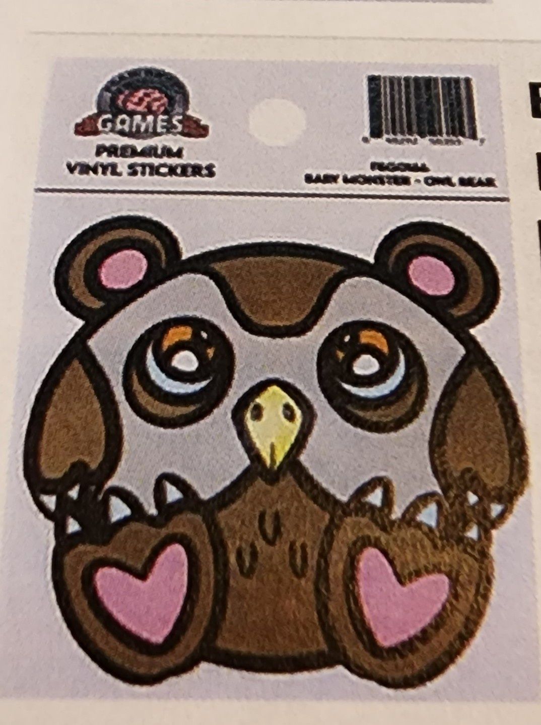 BABY MONSTER STICKER: OWL BEAR