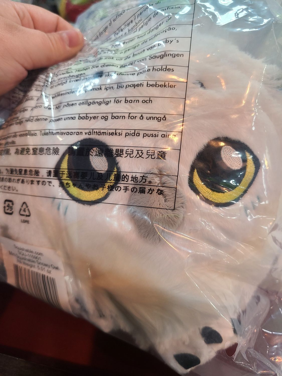 Mini Squishable Snowy Owl