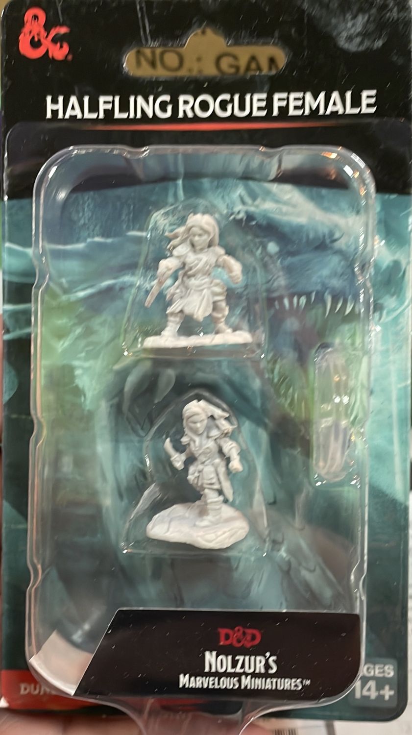 Nolzurs Halfling Rogue Female DND Mini