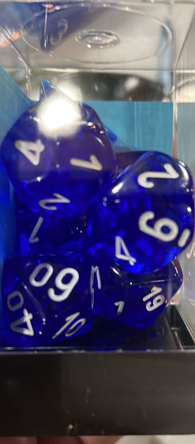 Translucent Blue/White