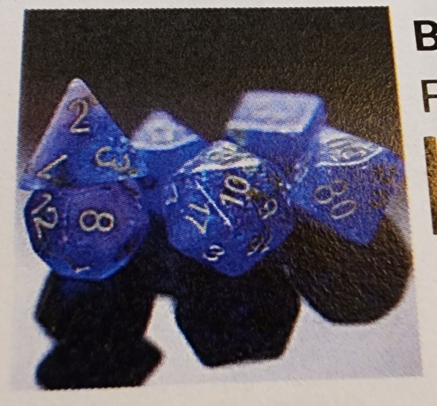 BLUE &amp; PINK SEABED TREASURE DICE SET