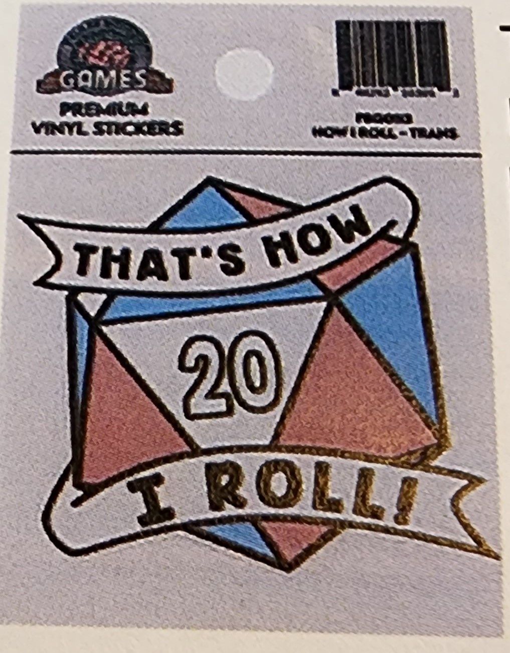 THATS HOW I ROLL STICKER: TRANSGENDER PRIDE